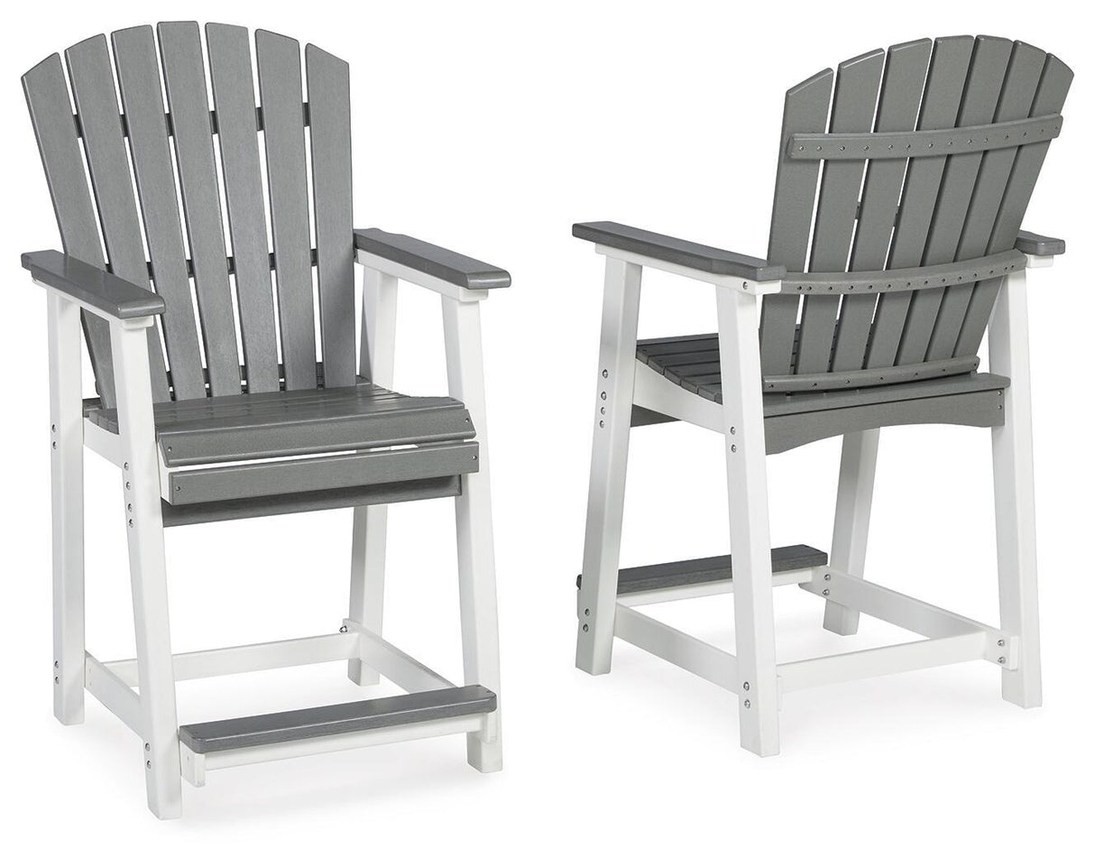 Marathon - Gray / White - Counter Stool (Set of 2)