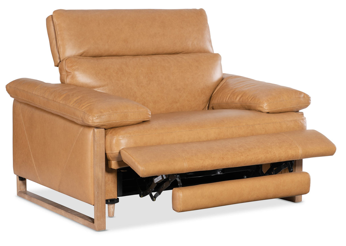 Jericho - Power Recliner With Power Headrest - Brown