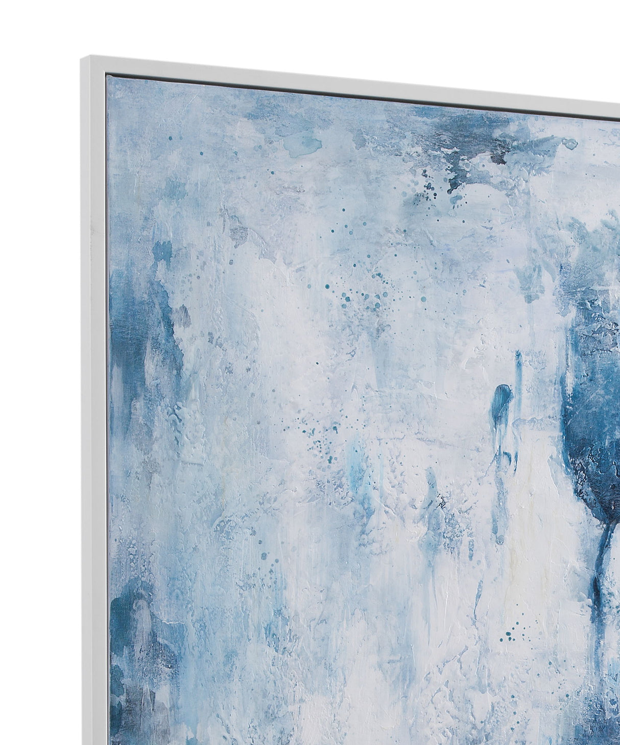 Lake Time Framed Canvas - Blue