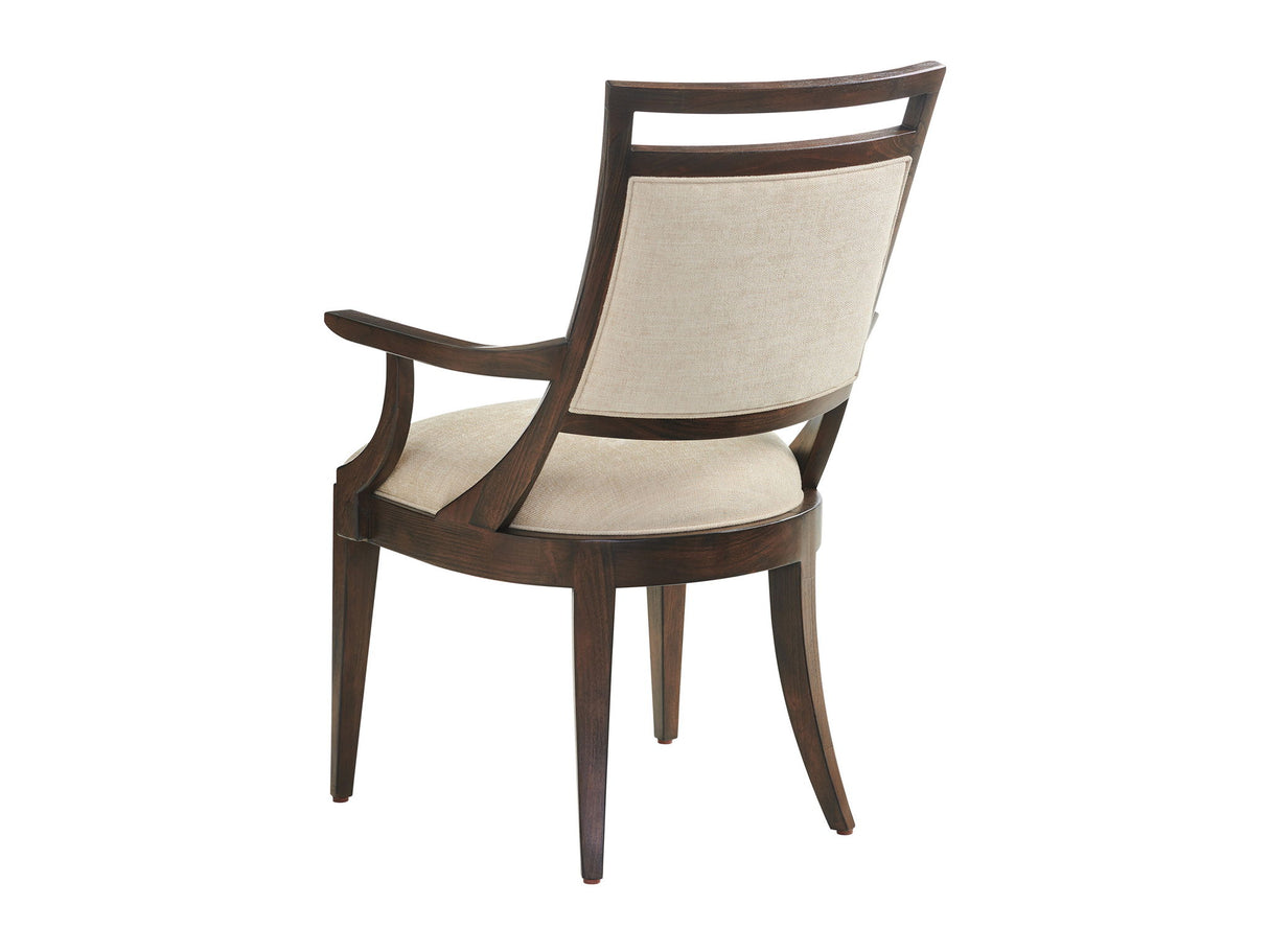 Silverado - Fabric Driscoll Arm Chair - Dark Brown