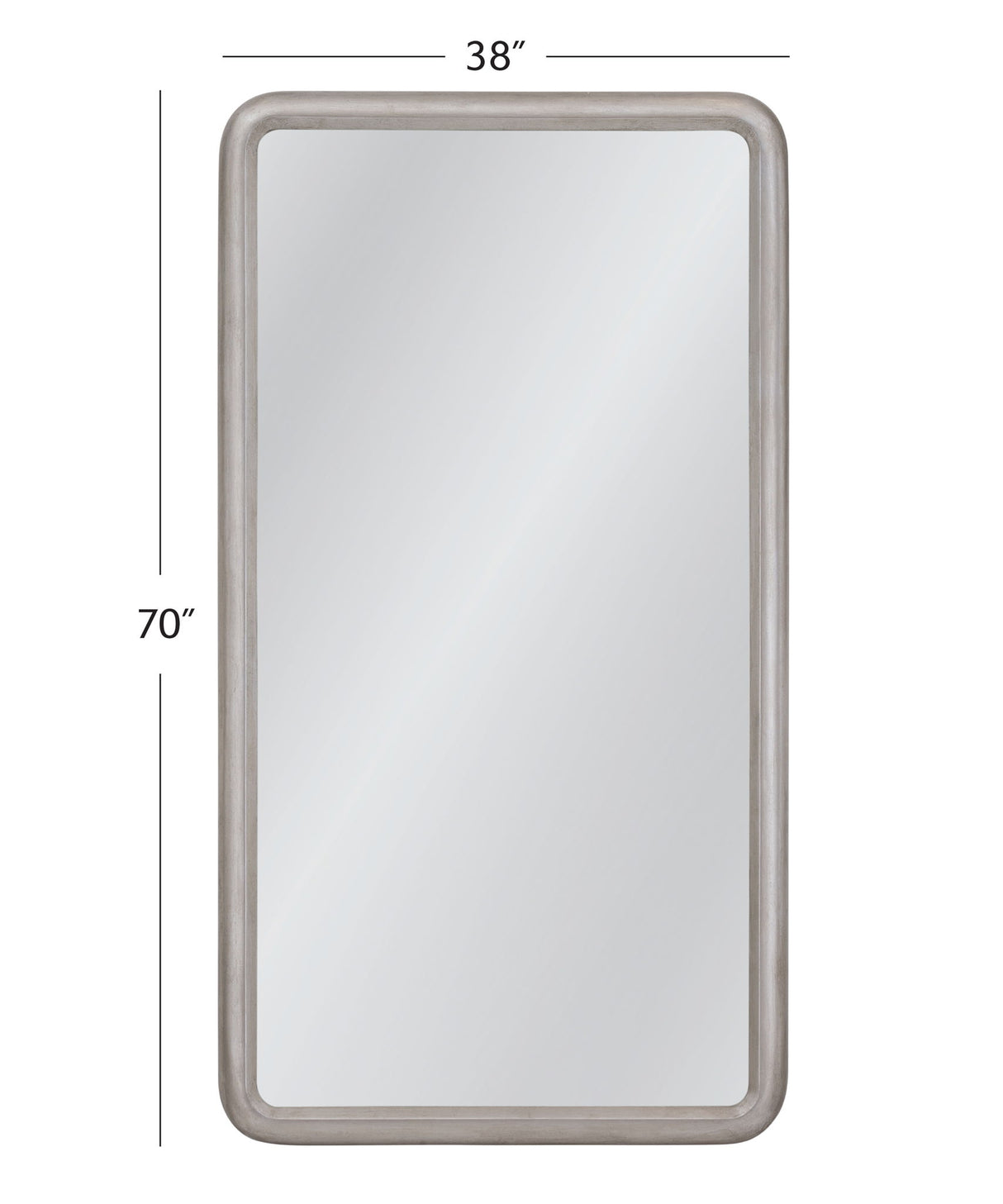 Berylon - Floor Mirror - Silver
