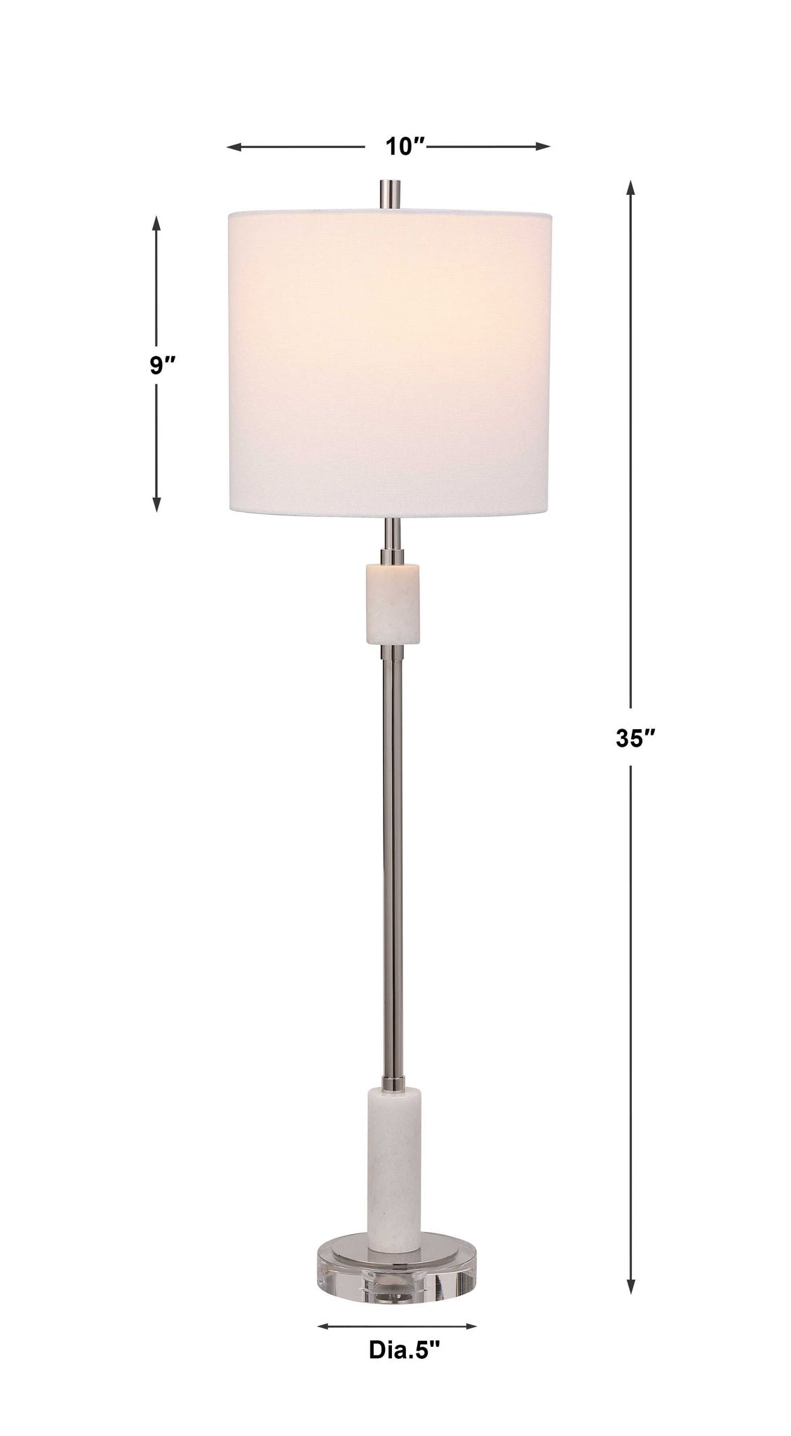 Sussex - Buffet Lamp - Nickel