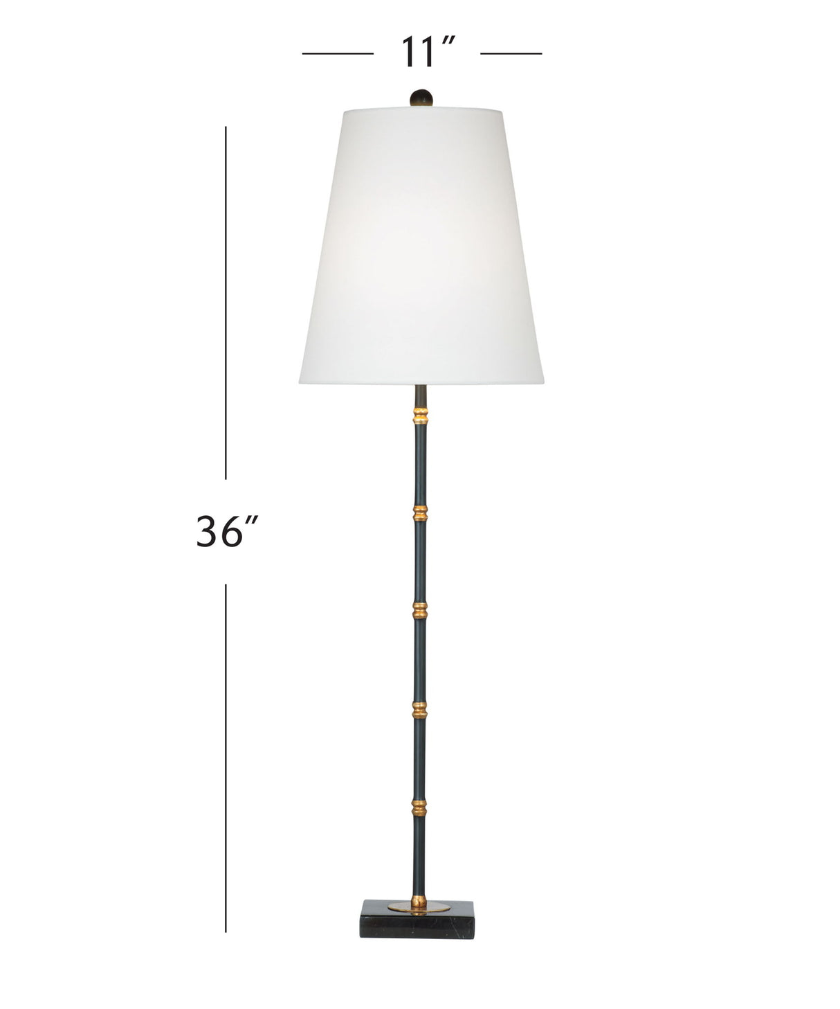 Alamance - Table Lamp - Black / White