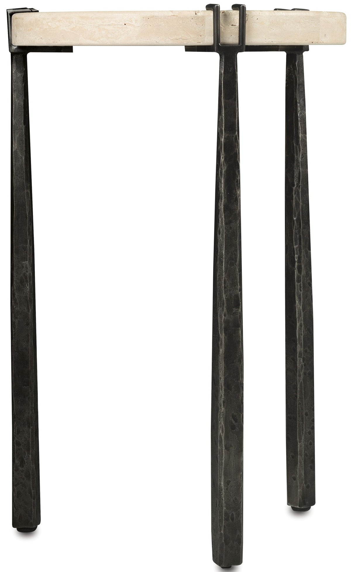 Driftwood - Metal Spot Table - Beige / Gray