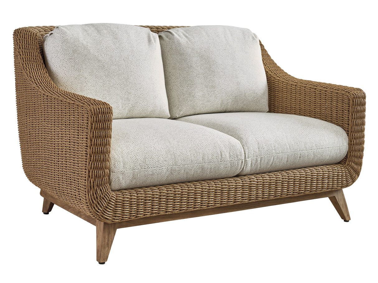 Isle Of Palms - Loveseat - Dark Brown / White