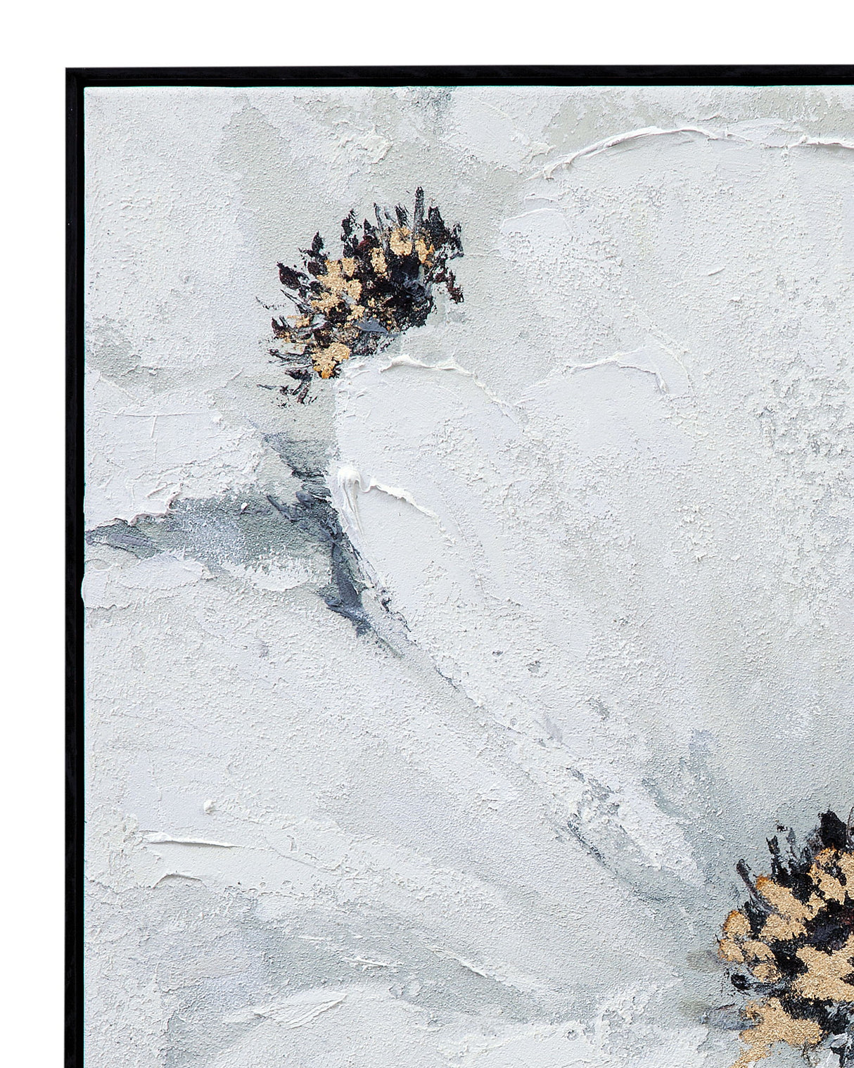 Dogwood Canvas Art - Pearl Silver