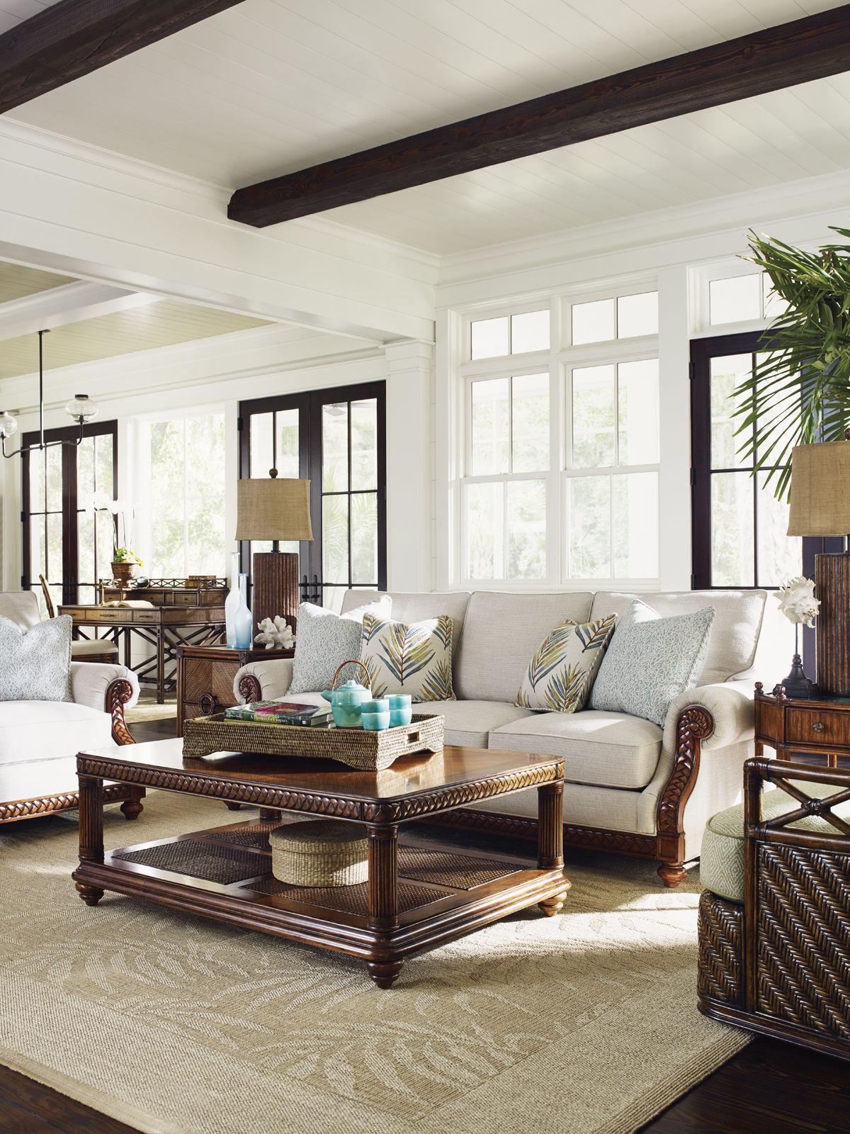 Bali Hai - Vineyard Point Rectangular Cocktail Table - Dark Brown