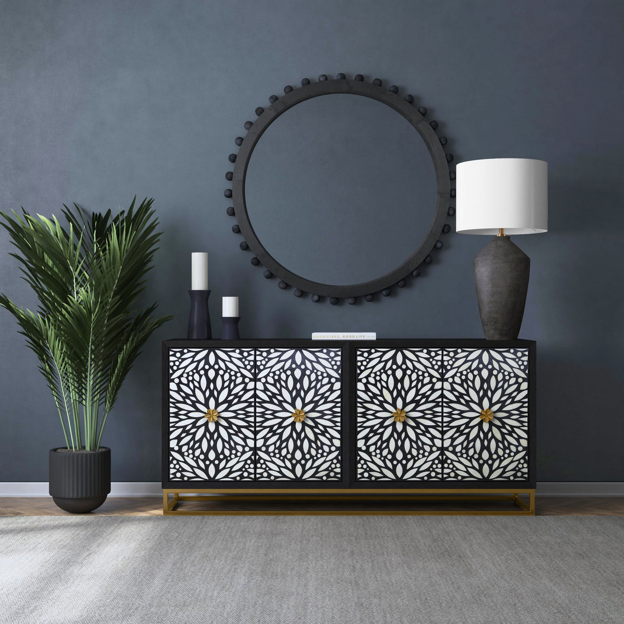 Cameron - Server - Ebonized Mango