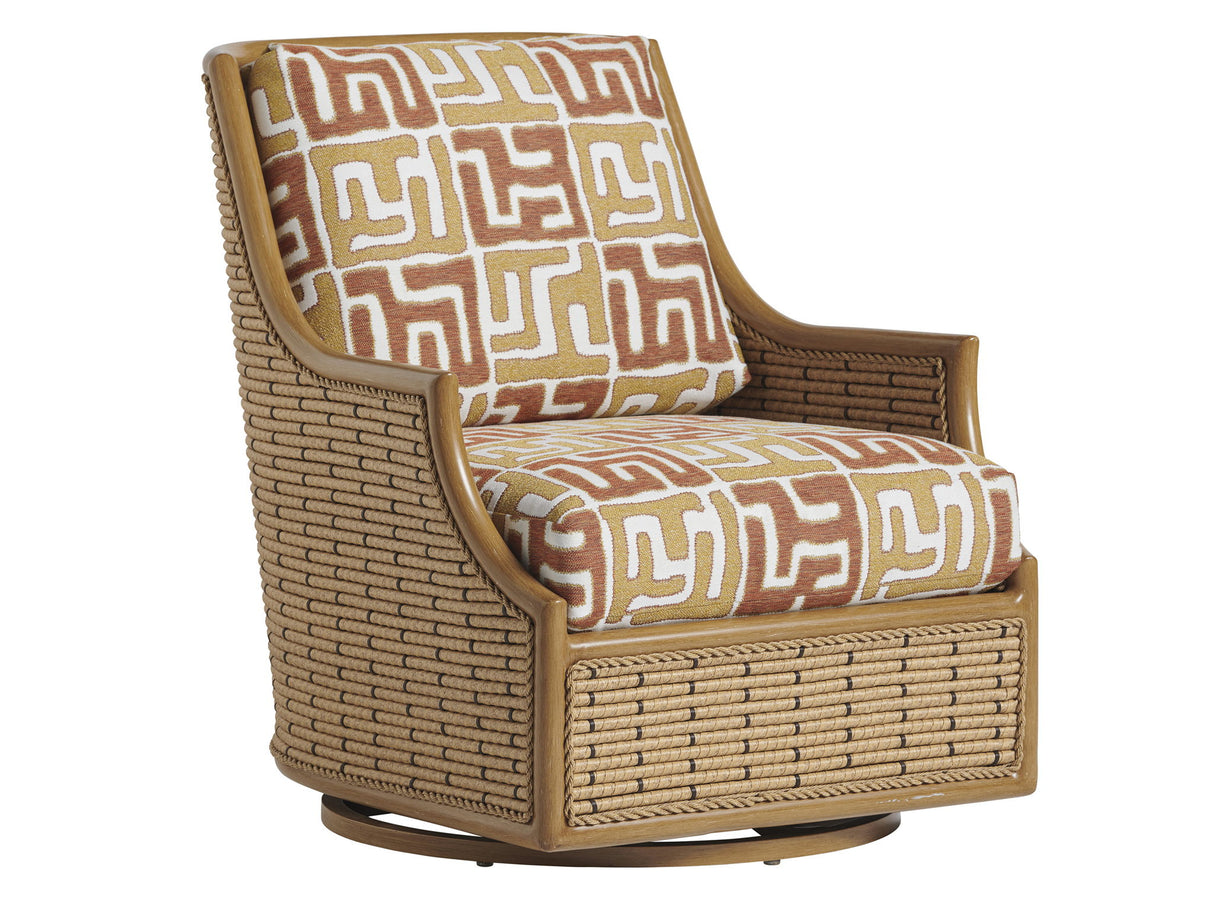 Los Altos Valley View - Swivel Glider Occasional Chair - Light Brown