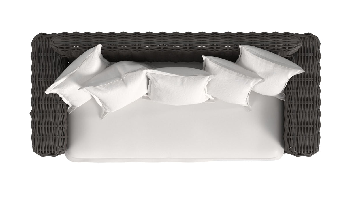 Cabo - Loveseat - Dark Gray / White