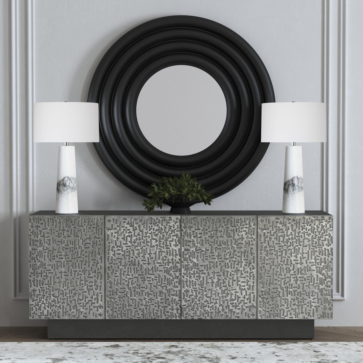 Medway - Table Lamp - White / Black