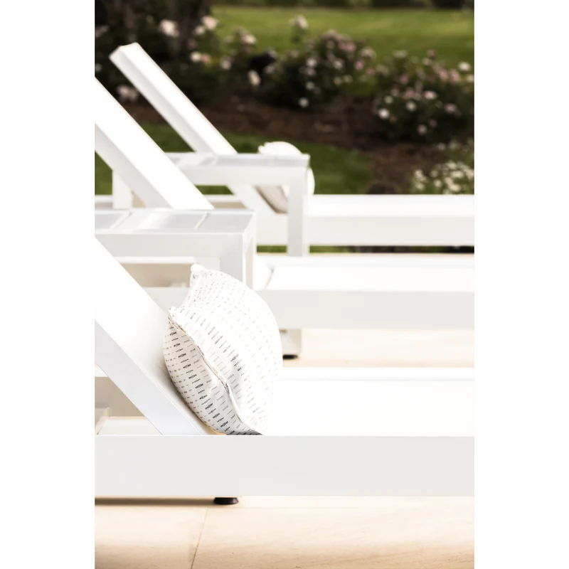 Newport - Adjustable Sling Chaise - White