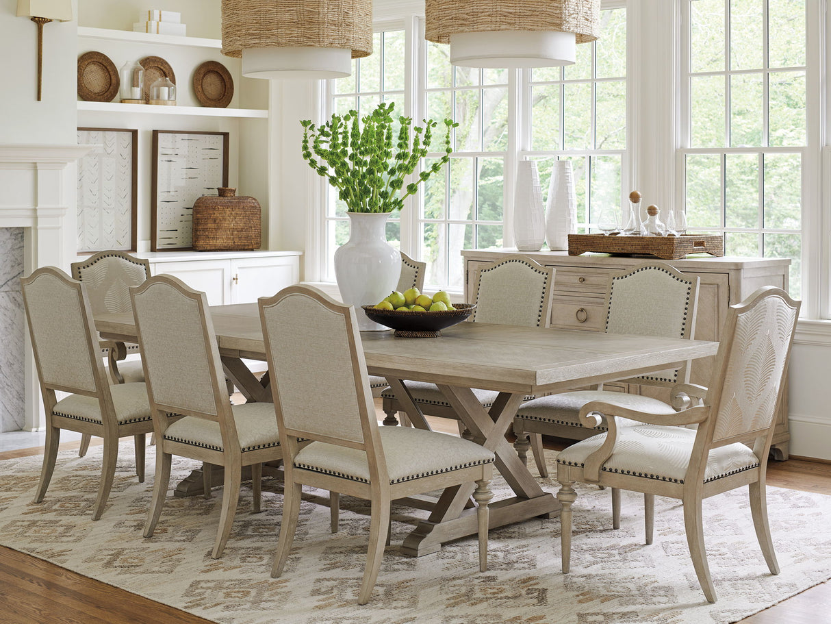 Malibu - Rockpoint Rectangular Dining Table - Beige