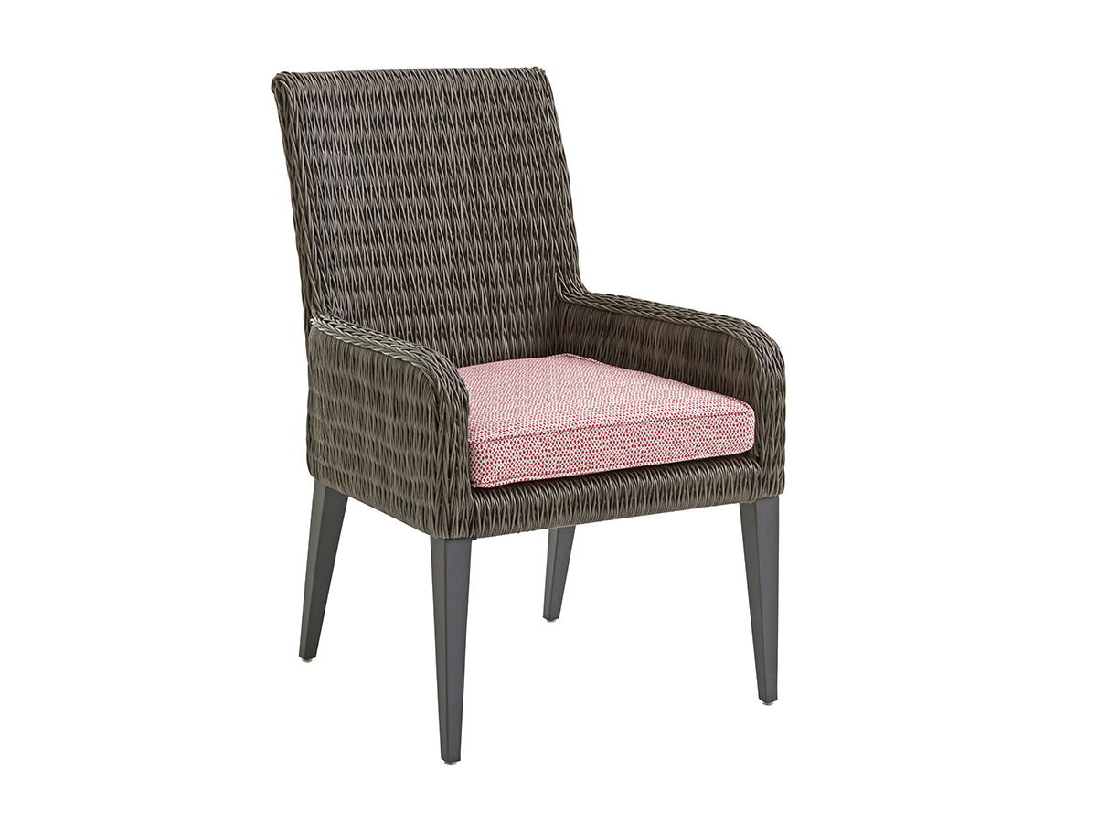 Cypress Point Ocean Terrace - Arm Dining Chair - Dark Gray