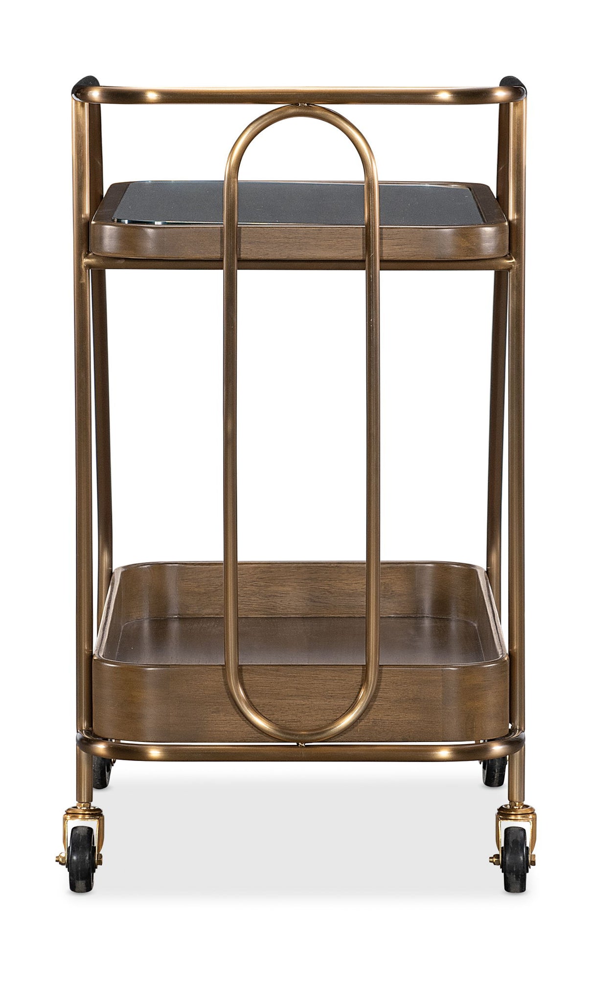 Commerce And Market - Walnut Wine and Bar Cart - Light Caramel