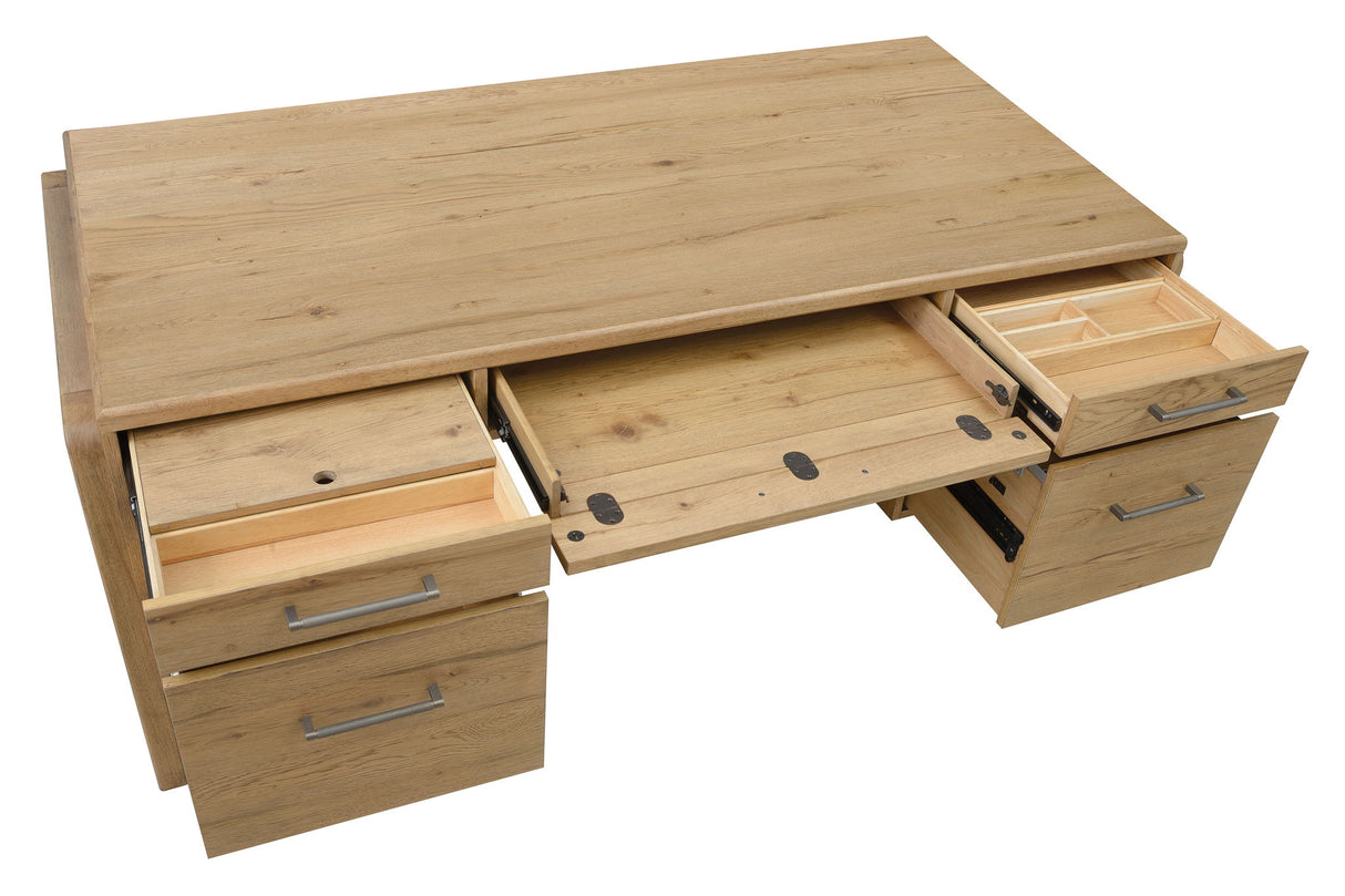 Kalamazoo - Executive Desk - Light Brown