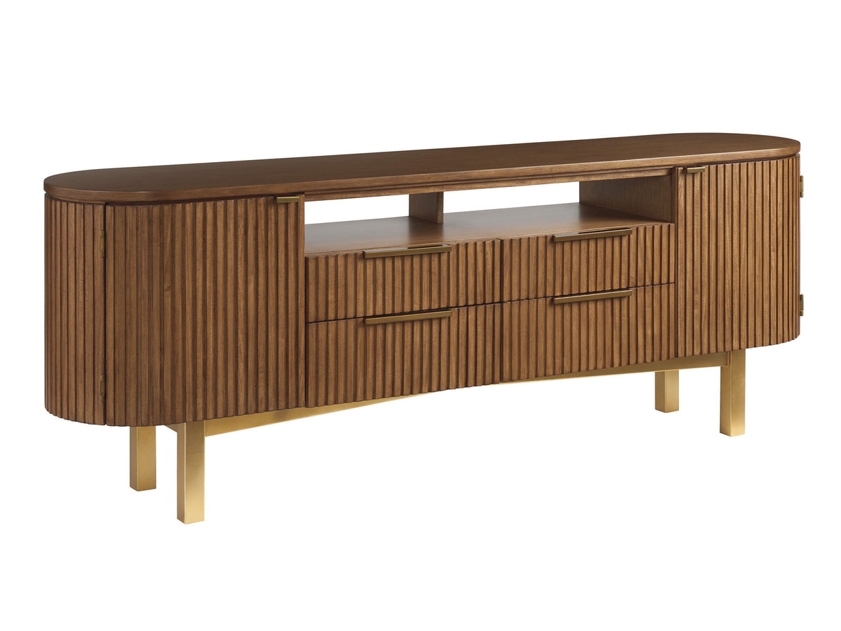 La Costa - Crescent Bay Media Console - Dark Brown