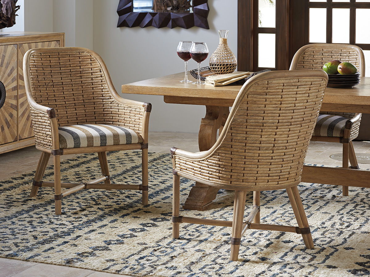 Los Altos - Keeling Woven Arm Chair - Light Brown