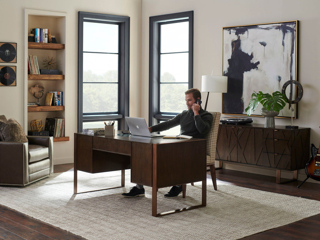 Cross Effect - Structure Desk - Dark Brown