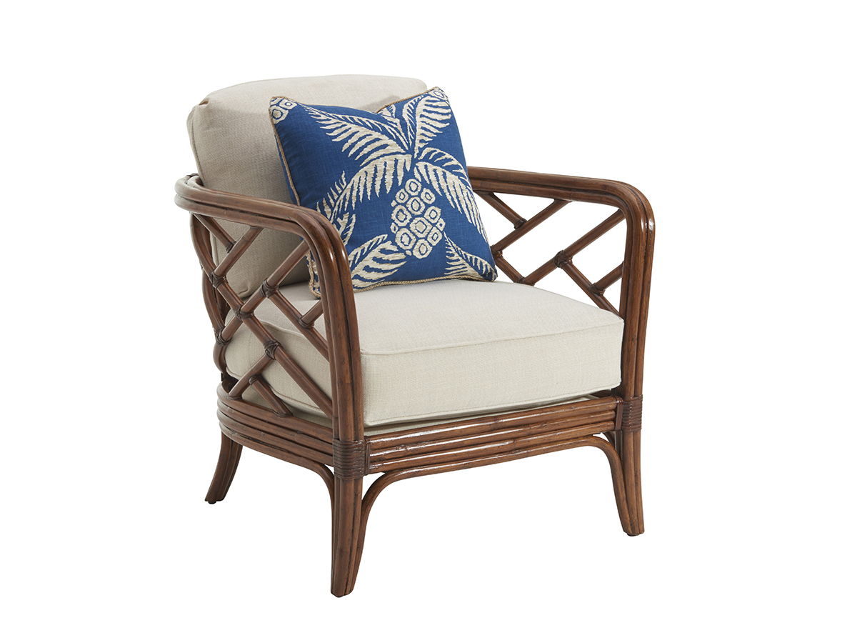 Island Estate - Palm Chair - Dark Brown / Beige
