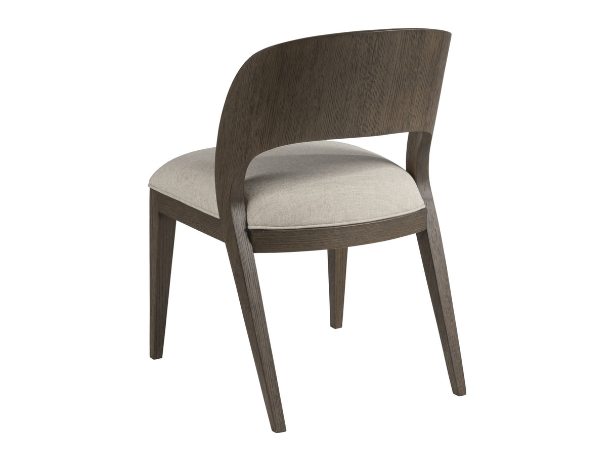 Andare - Wood Dining Side Chair - Dark Brown / Gray