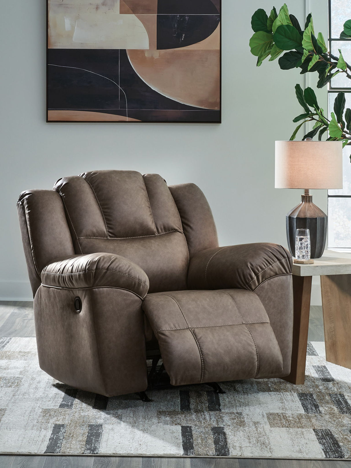 Lowilla - Rocker Recliner - Driftwood
