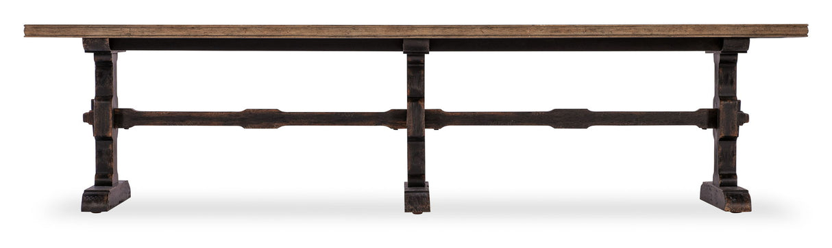 Americana - Trestle Rectangle Cocktail Table - Dark Brown