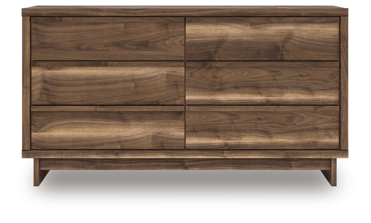 Chirason - Six Drawer Dresser - Brown