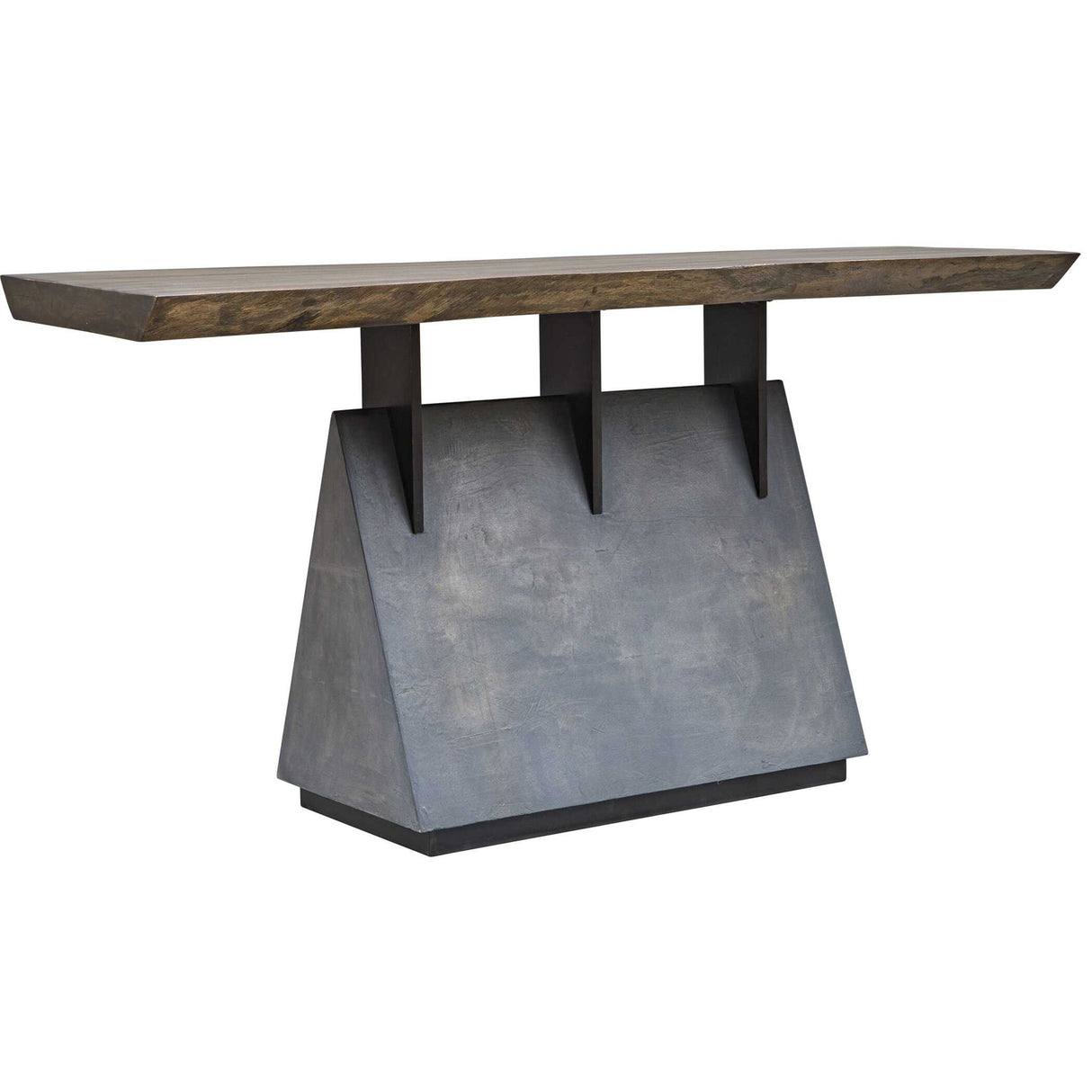 Vessel - Industrial Console Table - Brown, Dark & Gray, Dark