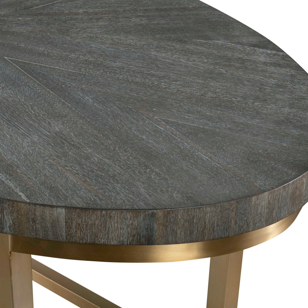 Taja - Oval Desk - Gray
