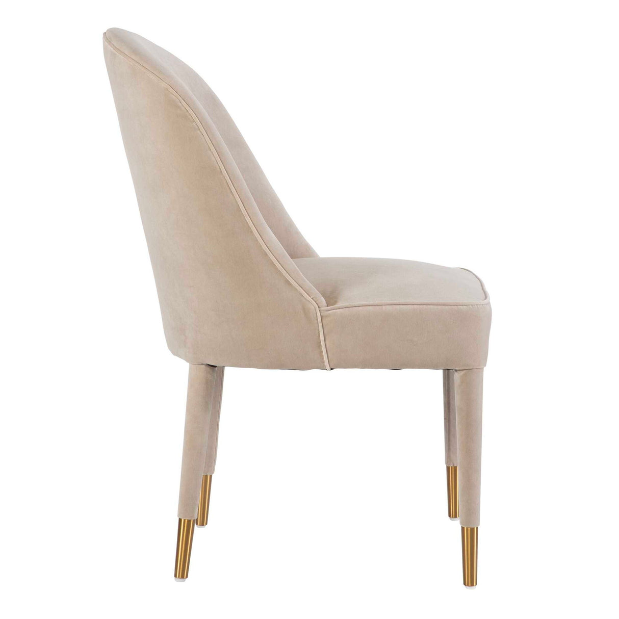 Brie - Armless Chair, Set Of 2 - Champagne
