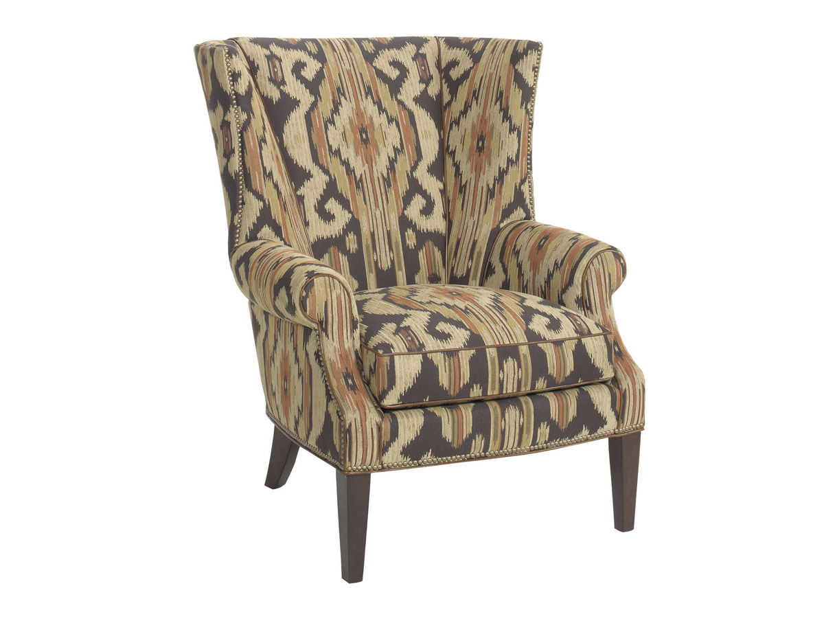 Lexington Upholstery - Marissa Wing Chair - Dark Brown