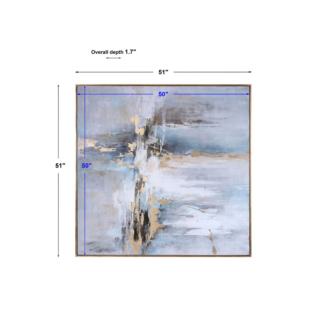 Road Less Traveled - Abstract Art - Blue