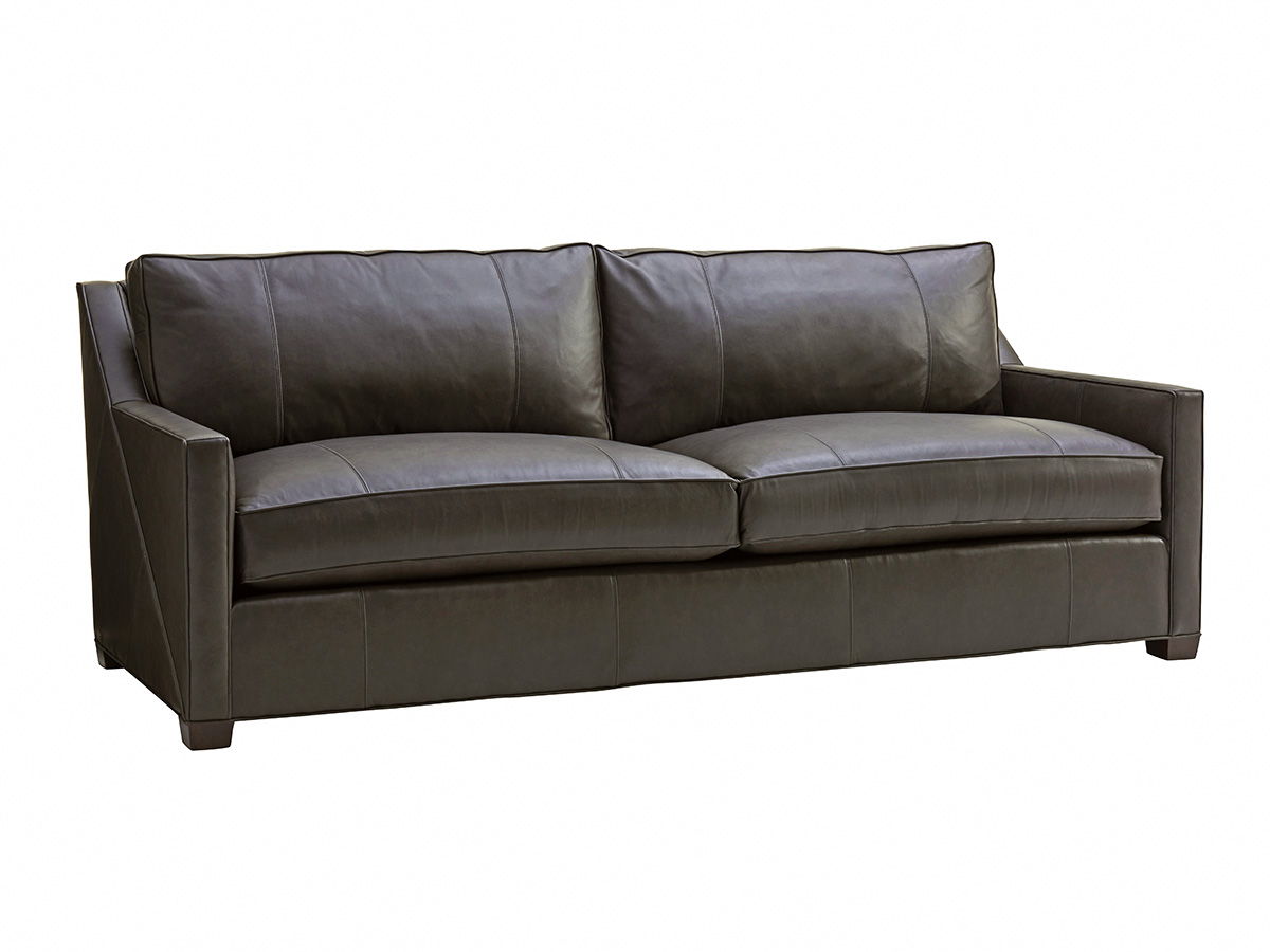 Lexington Leather - Wright Leather Sofa - Dark Brown