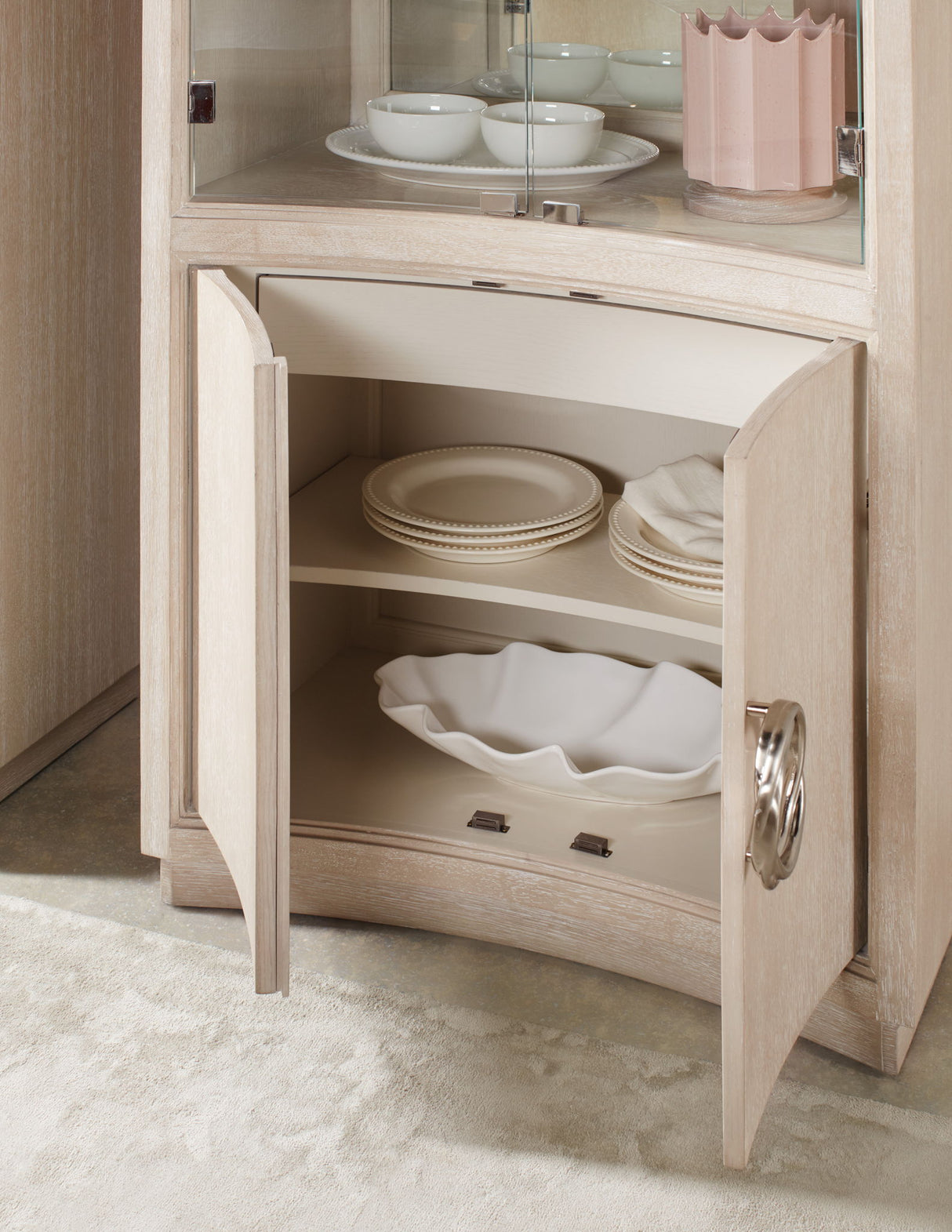 Nouveau Chic - Display Cabinet - Light Brown