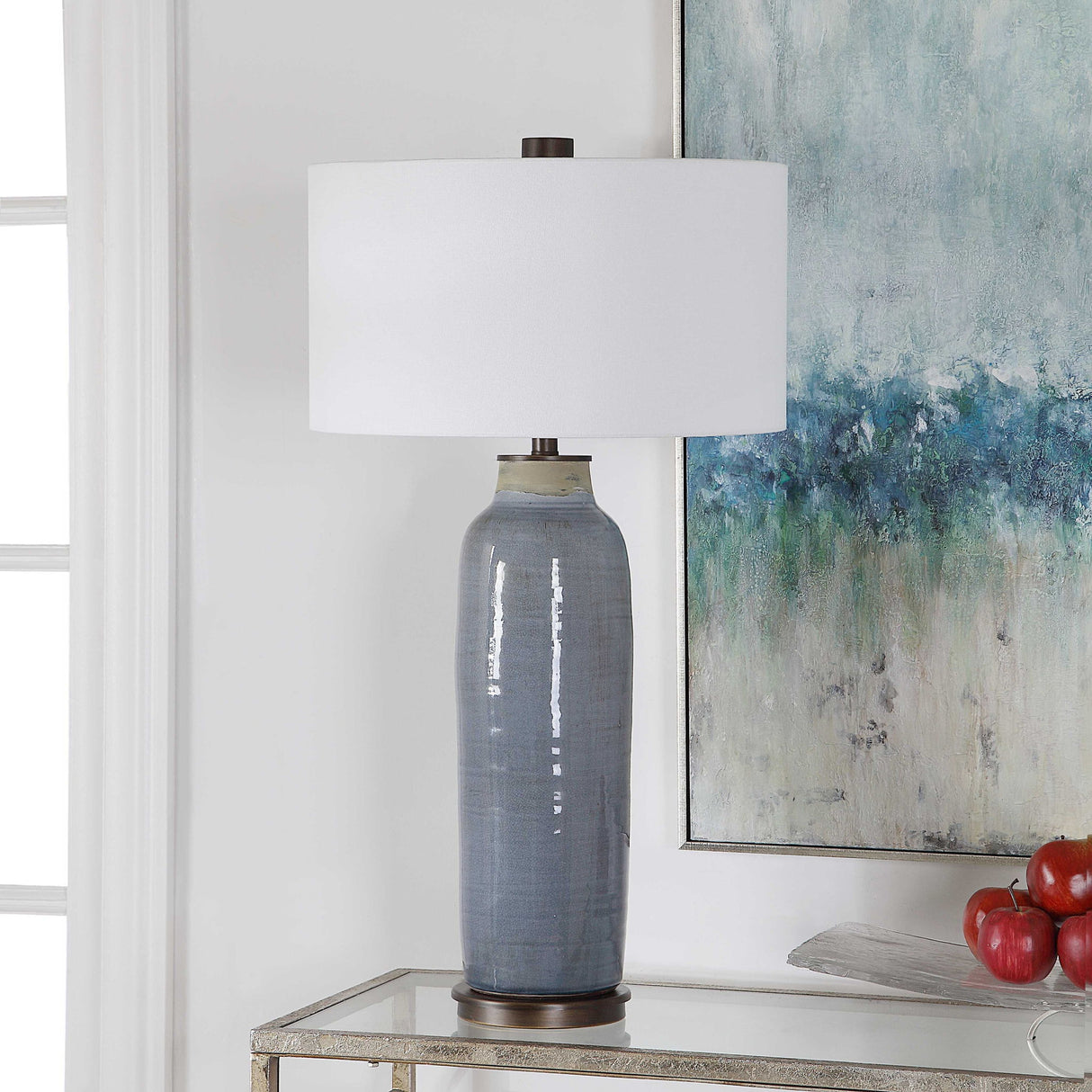 Vicente - Slate Table Lamp - Blue