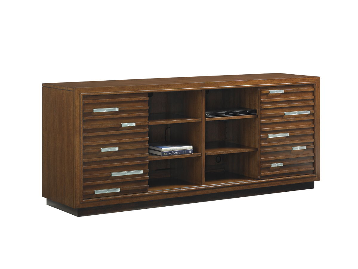 Island Fusion - Princeville Media Console - Dark Brown
