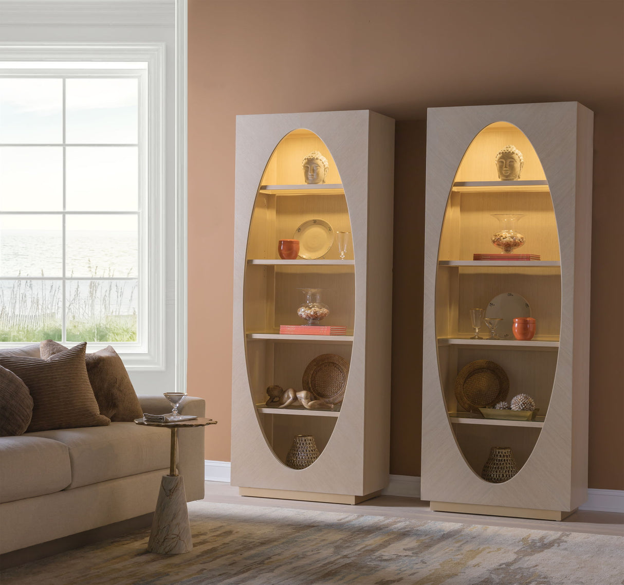 Signature Designs - St Ives Bookcase - Beige