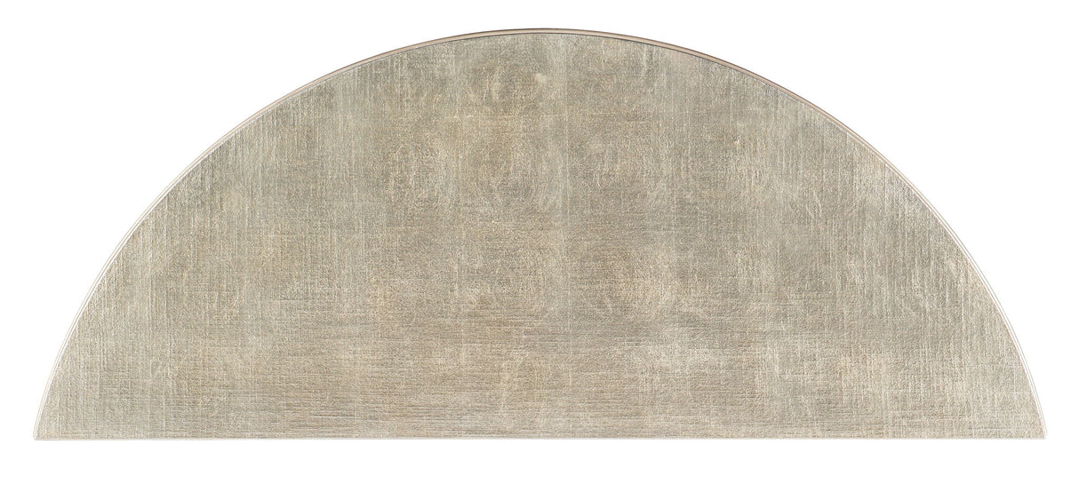 Melange - Marguerite 2-Door Demilune Chest - Pearl Silver