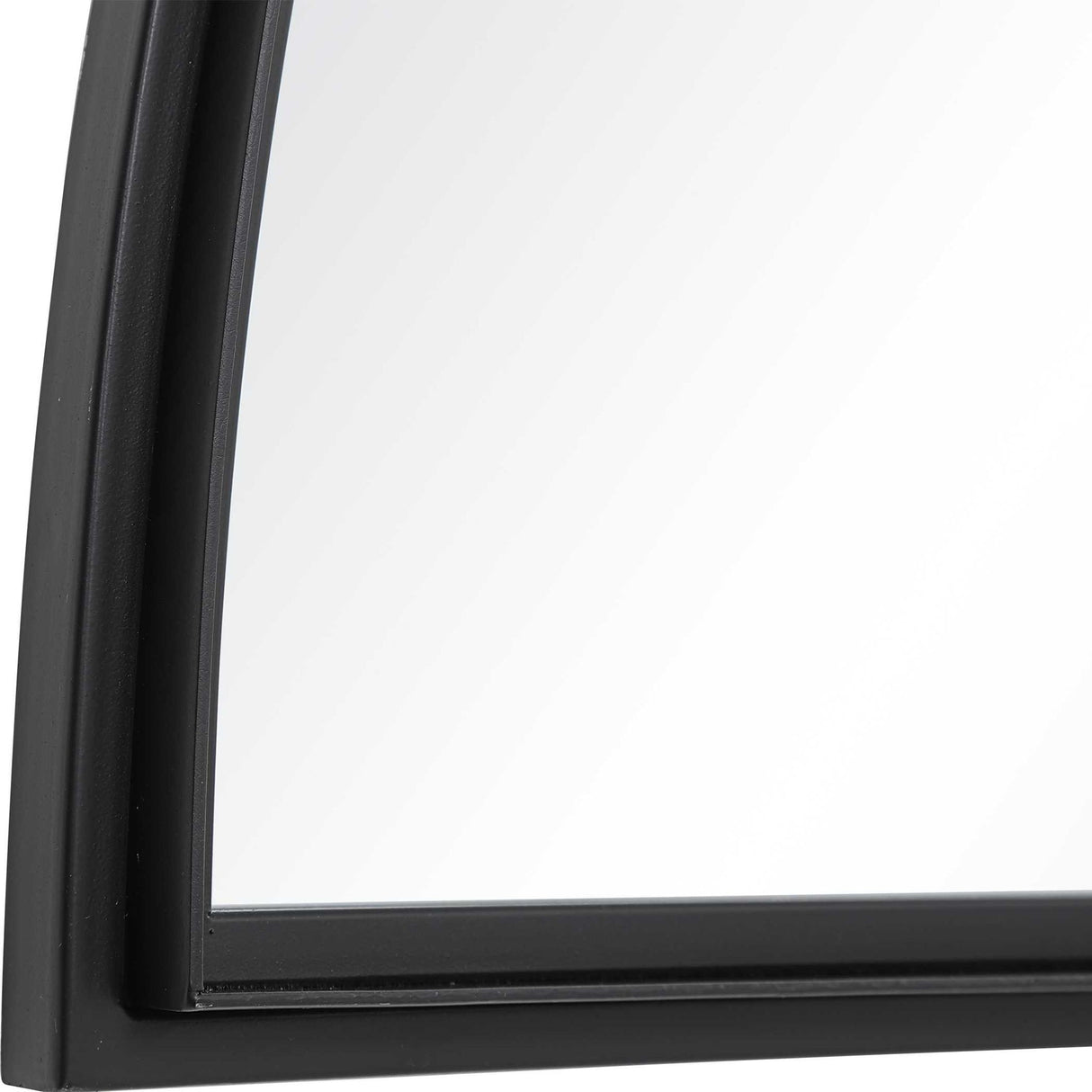Rousseau - Iron Window Arch Mirror - Black