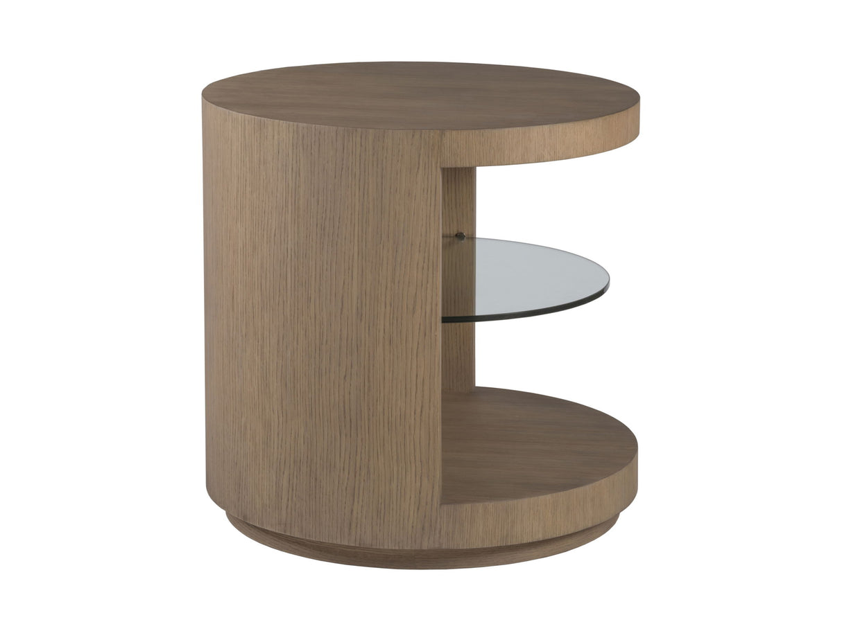 Simpatico - Simpatico Round End Table - Light Brown