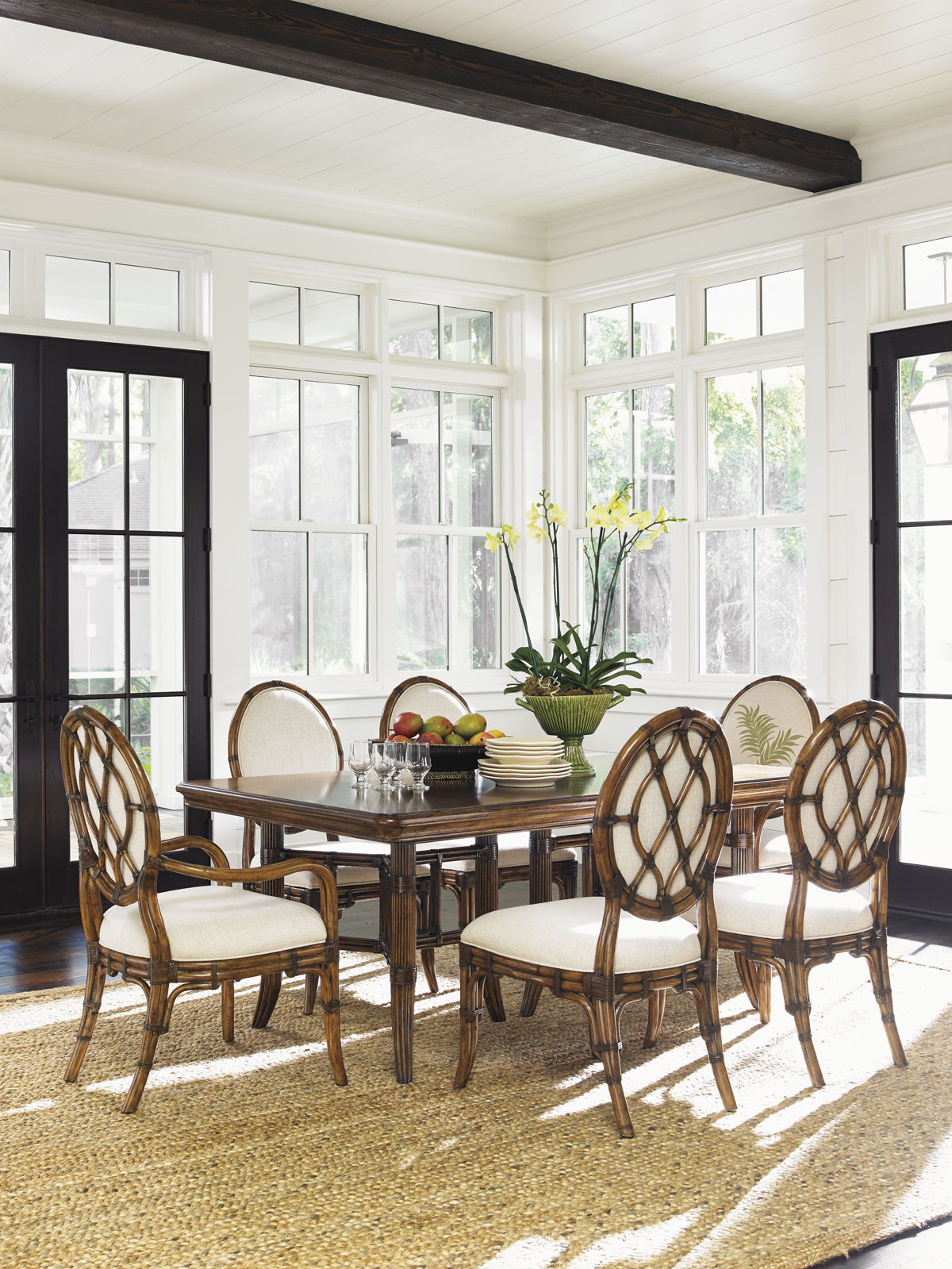 Bali Hai - Fisher Island Rectangular Dining Table - Dark Brown