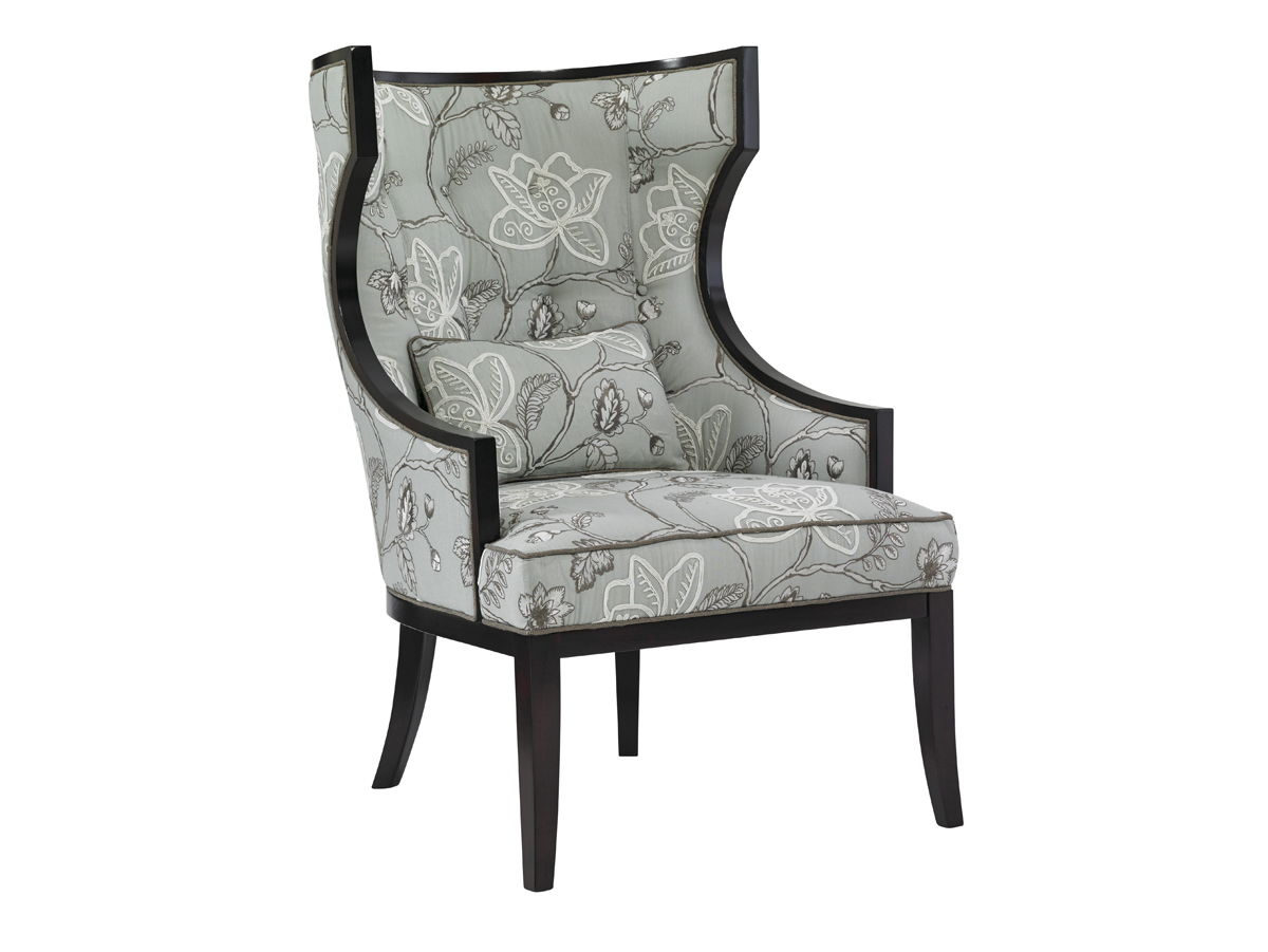 Kensington Place - Dover Chair - Dark Brown / Gray
