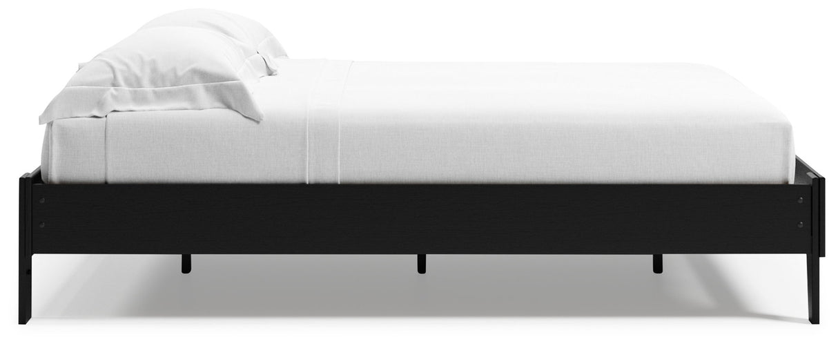 Finch - Queen Platform Bed - Black