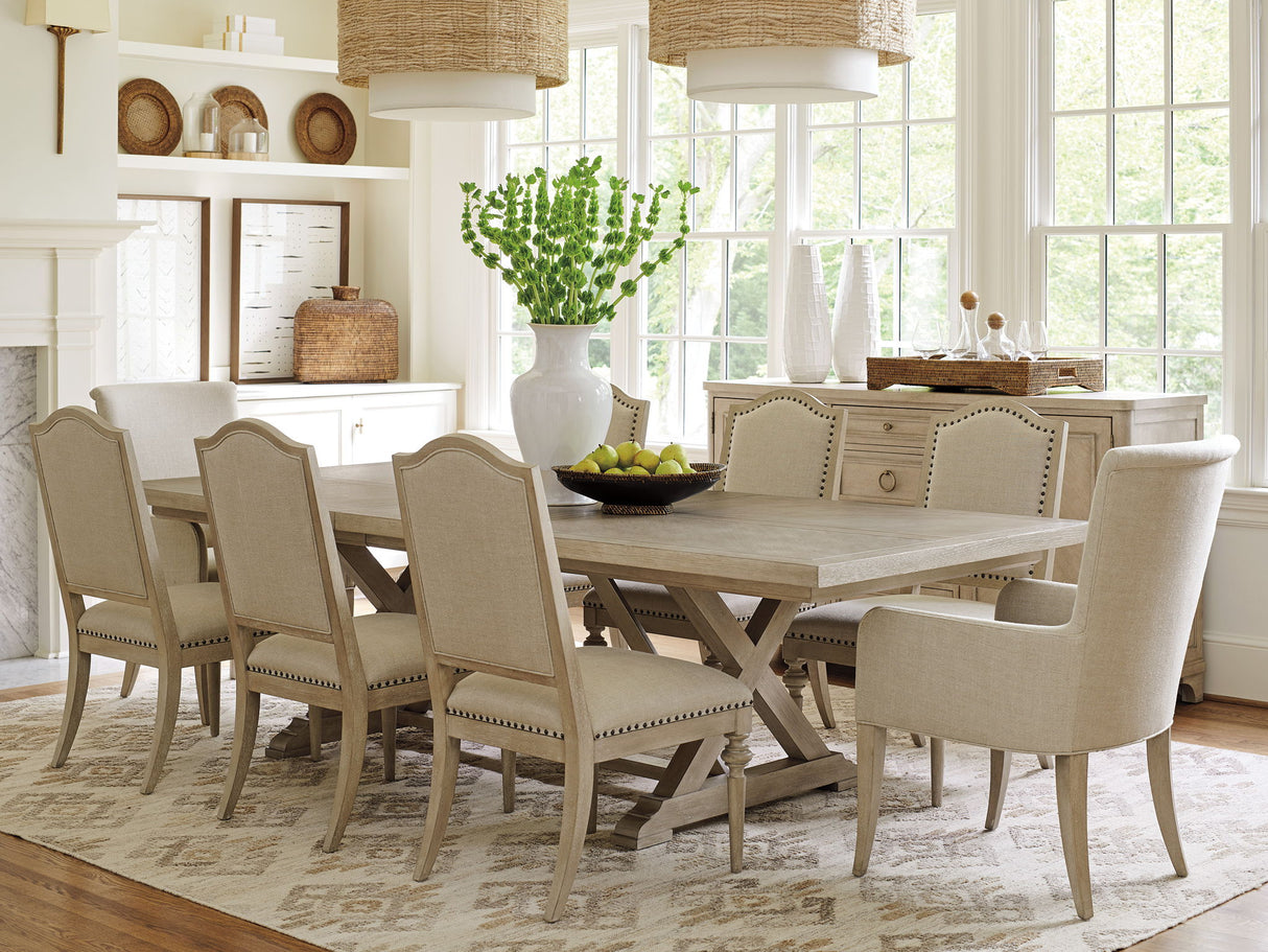 Malibu - Rockpoint Rectangular Dining Table - Beige