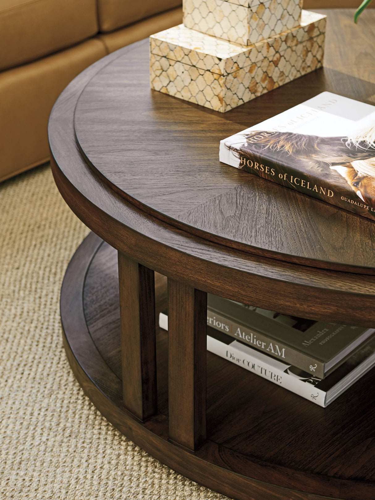 Silverado - Stinson Round Cocktail Table - Dark Brown