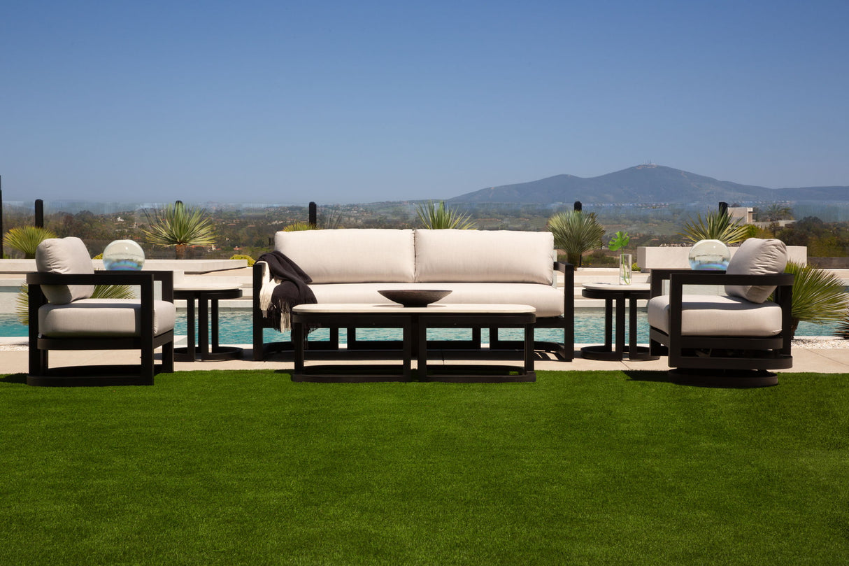 Malibu - Sofa - Black / White