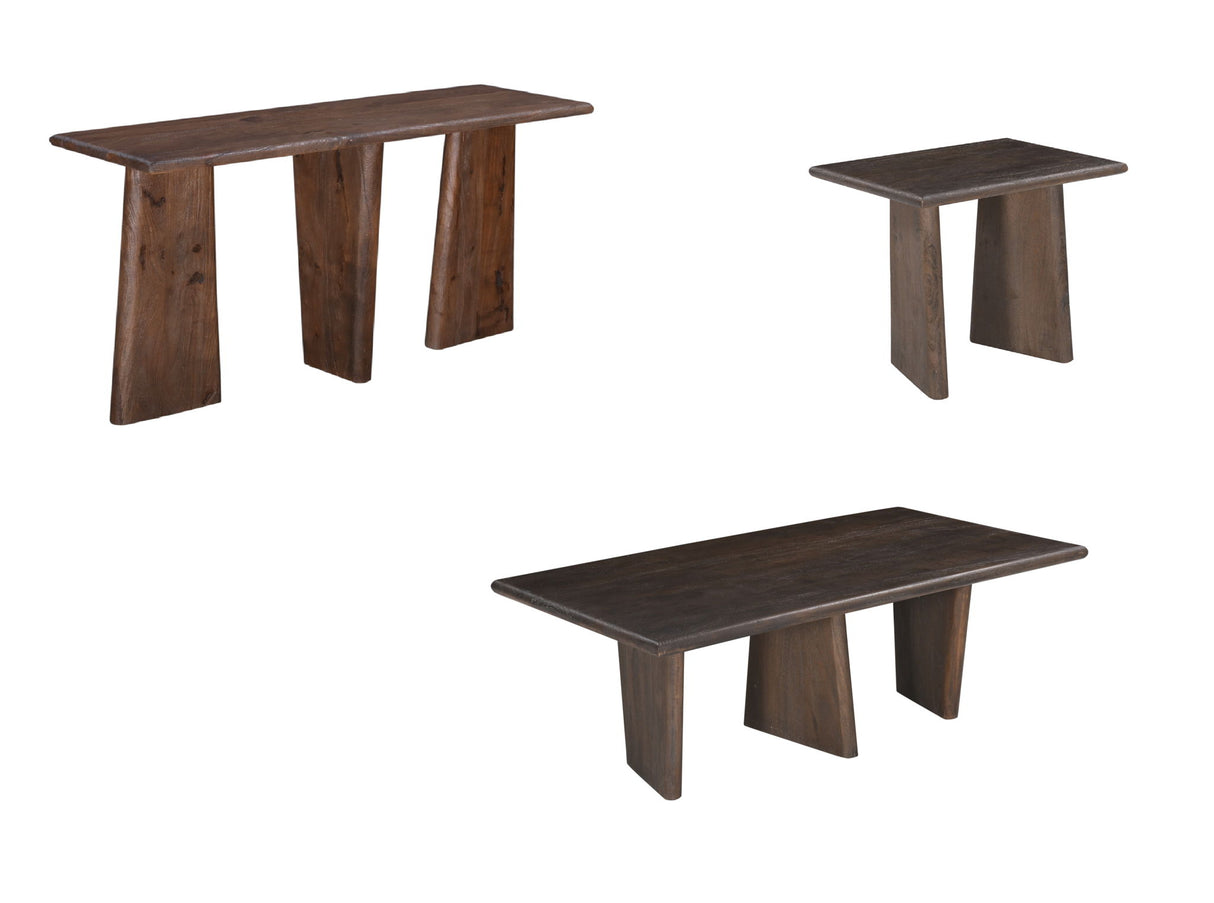 Lasso - Rectangle Cocktail Table - Antique Natural Mango With Sandblasting