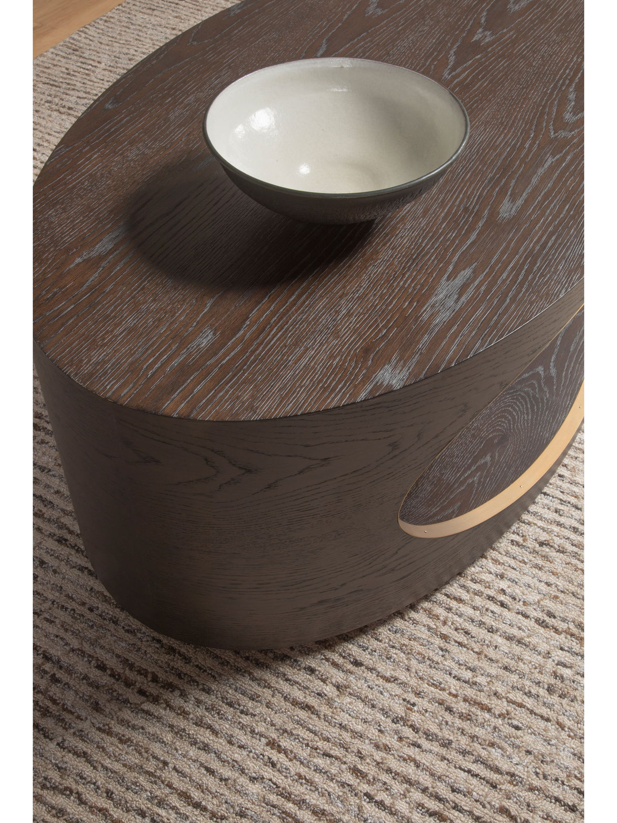 Verbatim - Oval Cocktail Table - Dark Brown