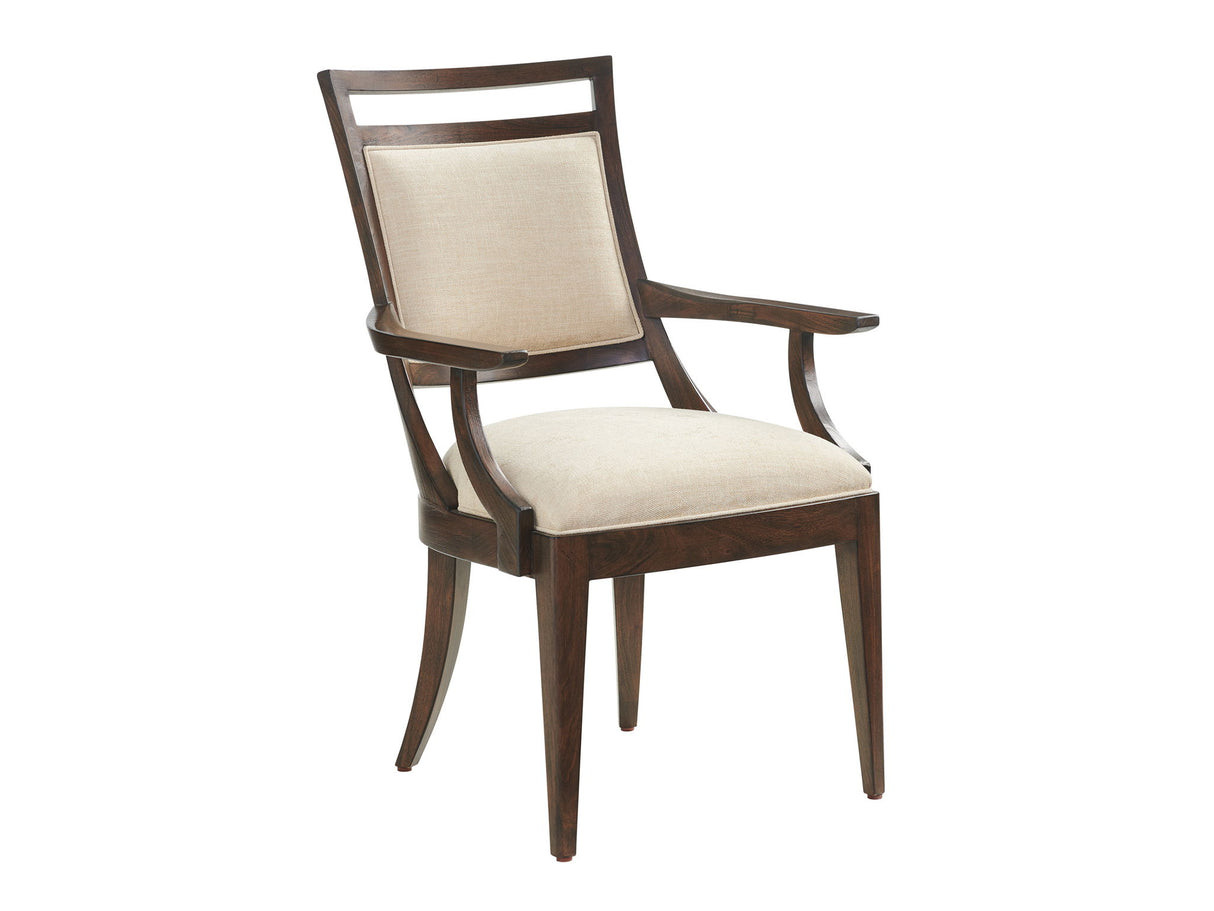 Silverado - Fabric Driscoll Arm Chair - Dark Brown